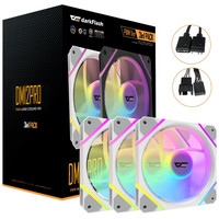 KIT 3 VENTILADORES AUXILIAR DM-12 120 PRO A-RGB BLANCO DARKFLASH (Espera 4 dias)